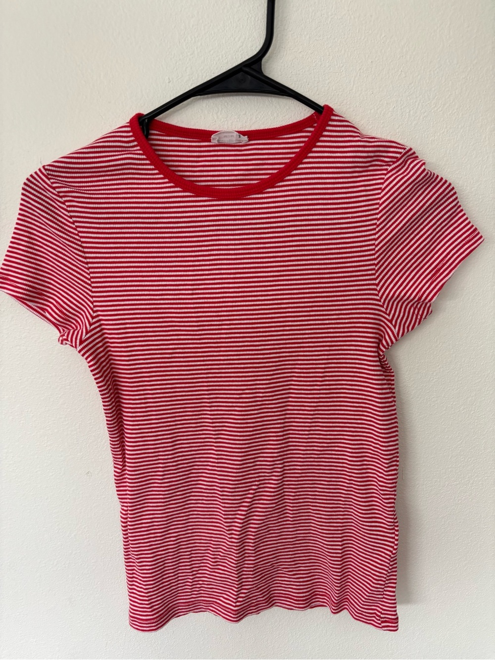 Cotton On Red & White Striped Short Sleeve Tee